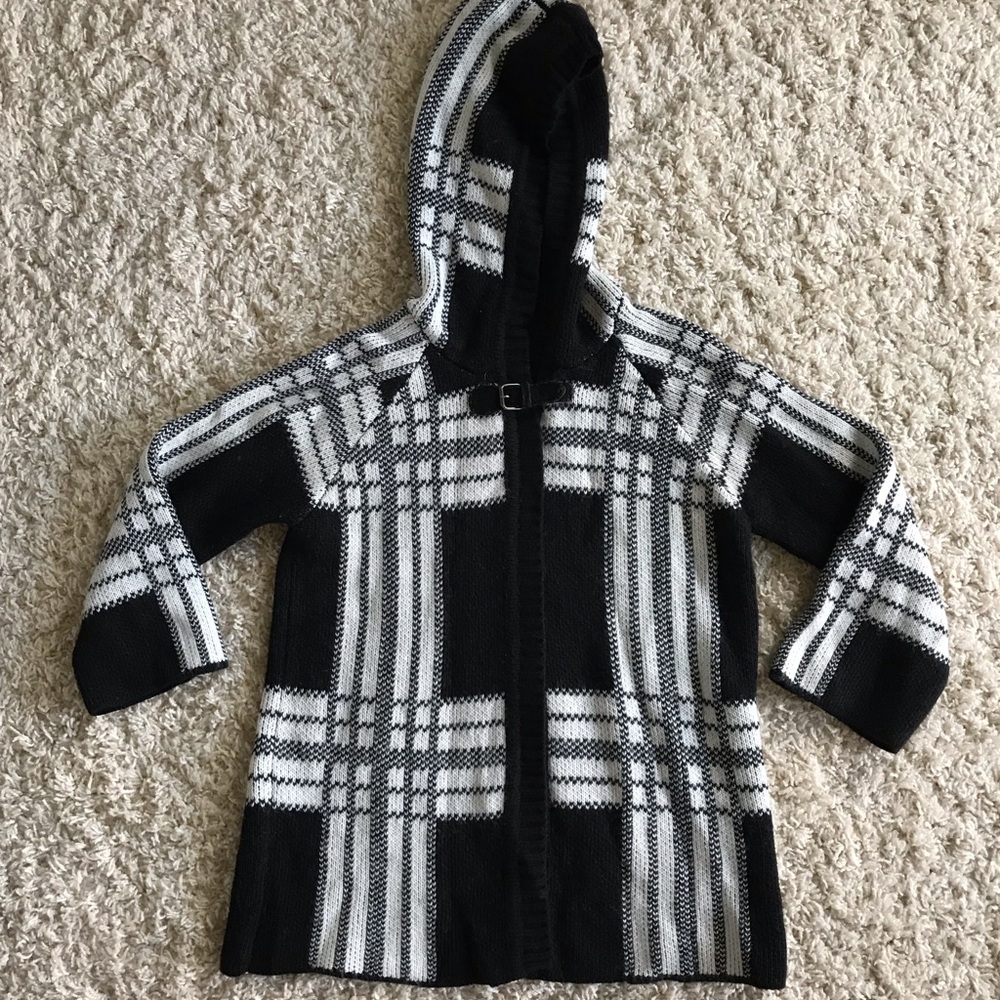 Cocogio Black / White Cardigan. Size small.